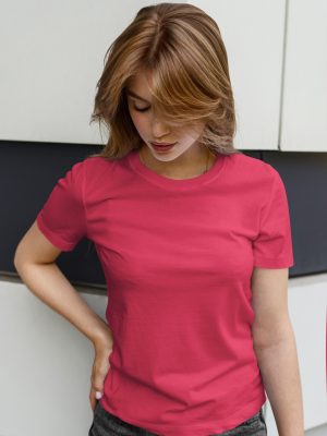 Camiseta mujer fucsia flúor