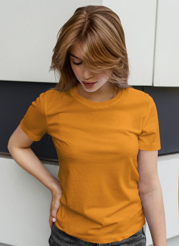 Camiseta mujer naranja