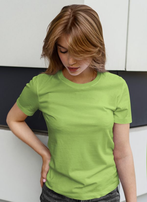 Camiseta mujer verde lima