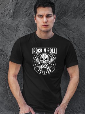 Camiseta ROCK FOREVER negro hombre